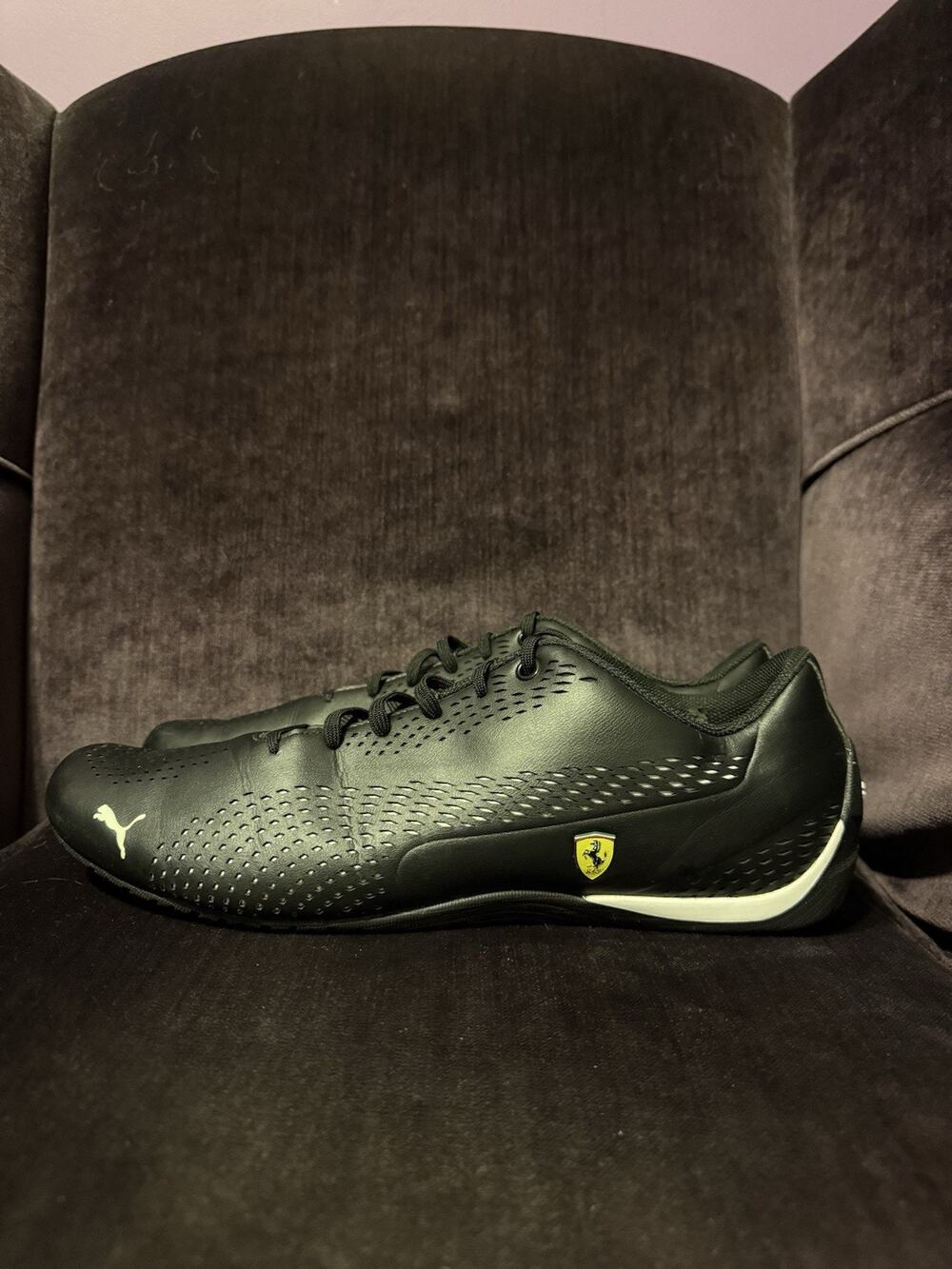 Puma Ferrari Drift Cat 5 Ultra II Black Driving Shoes 306422-03 Men's Size 14